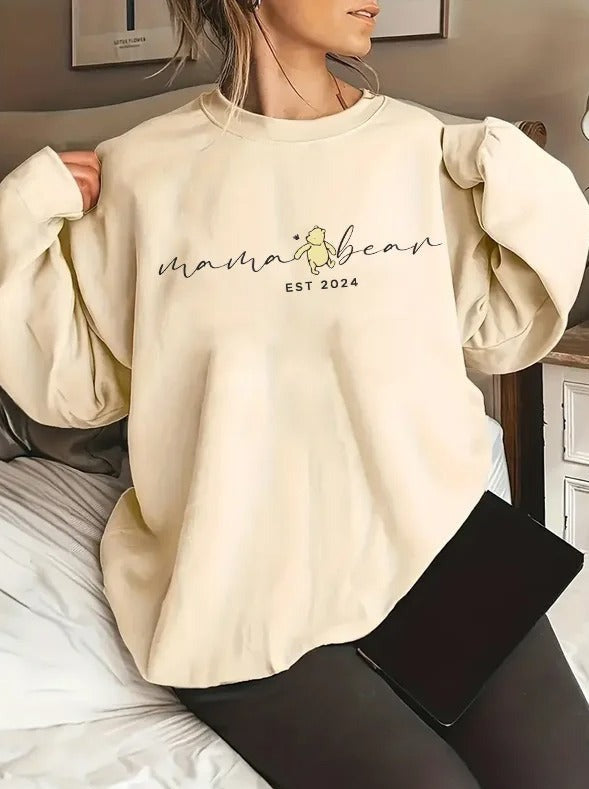 Komfortabel Simple Casual Printed Sweatshirt 