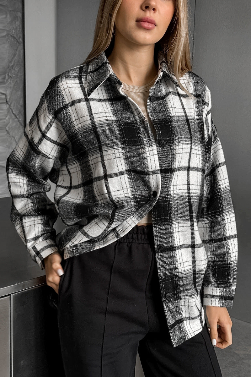 Moderne moderne plaid overshirt