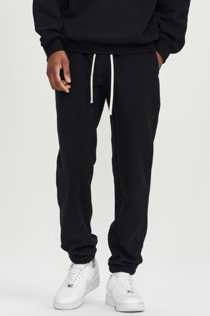 Justerbar Premium fleece jogger med snoretræk