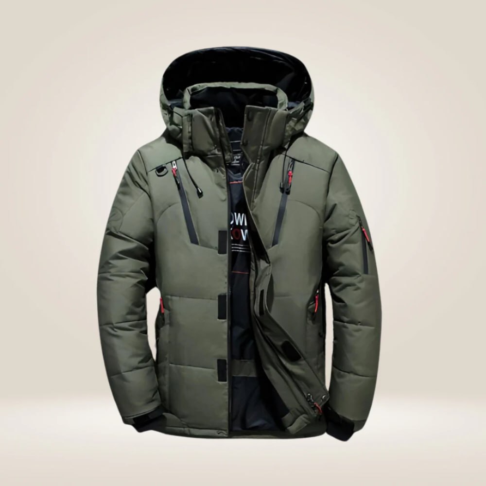 Winter Padded Waterproof Jacket with Detachable Hood