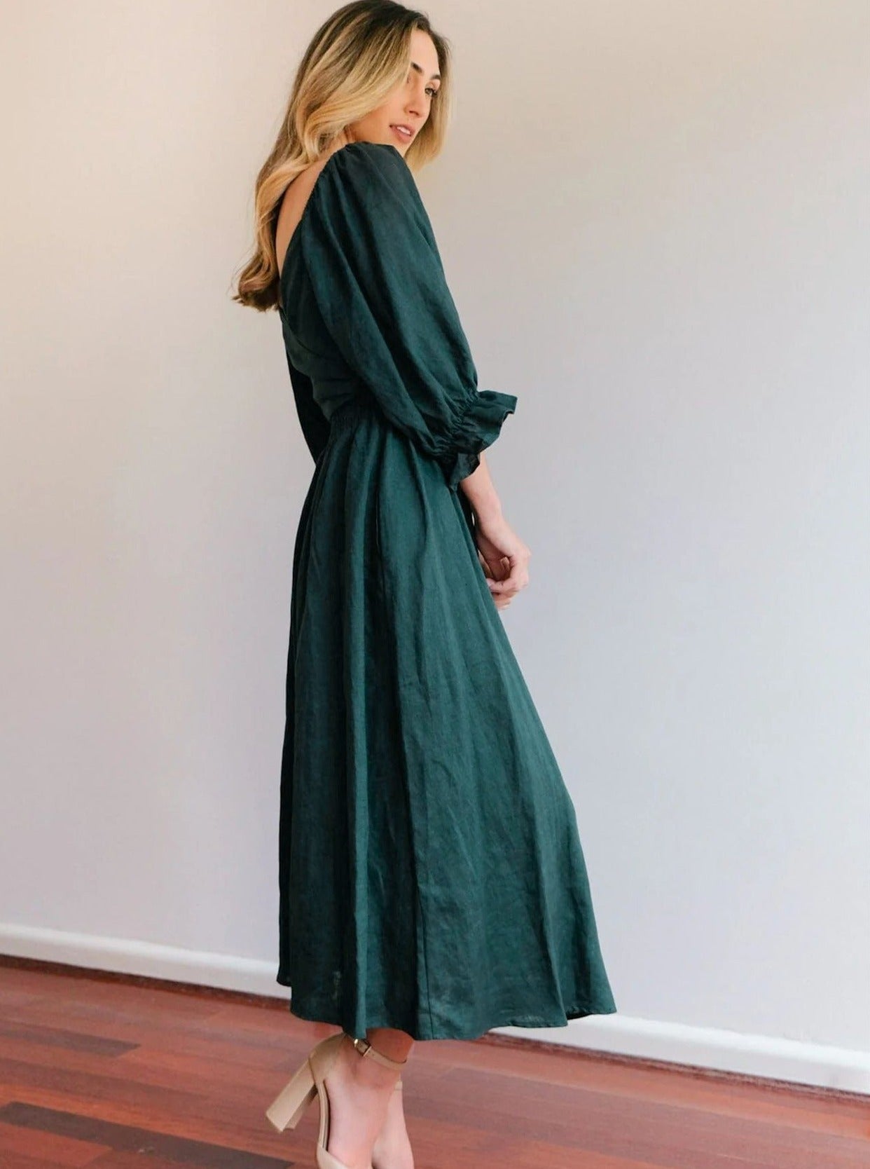 Emerald flæsede lanterneærmer Elegant slid 