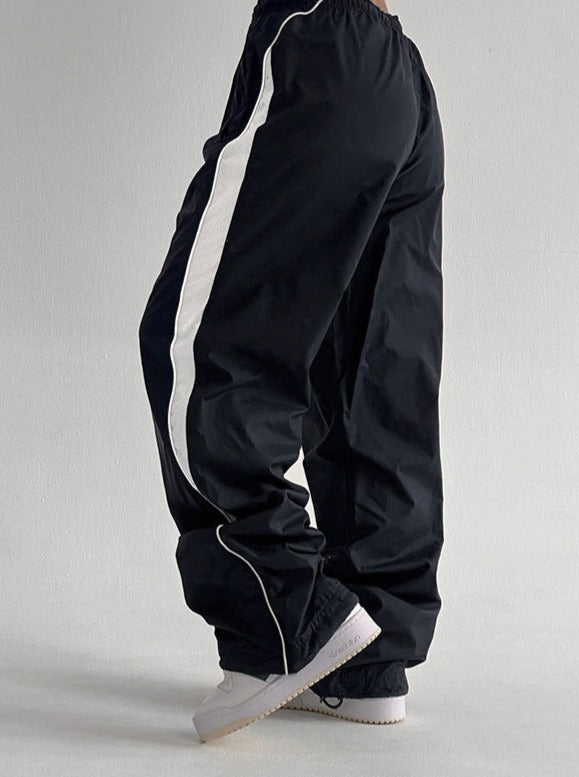 Low Waist Loose Fit Wide Leg Cargo Pants