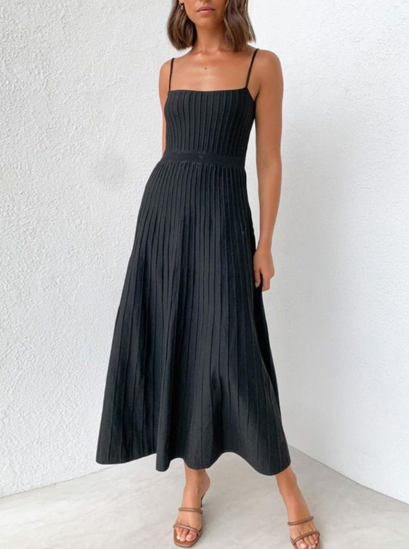 Casual Pleated Long Summer Dress