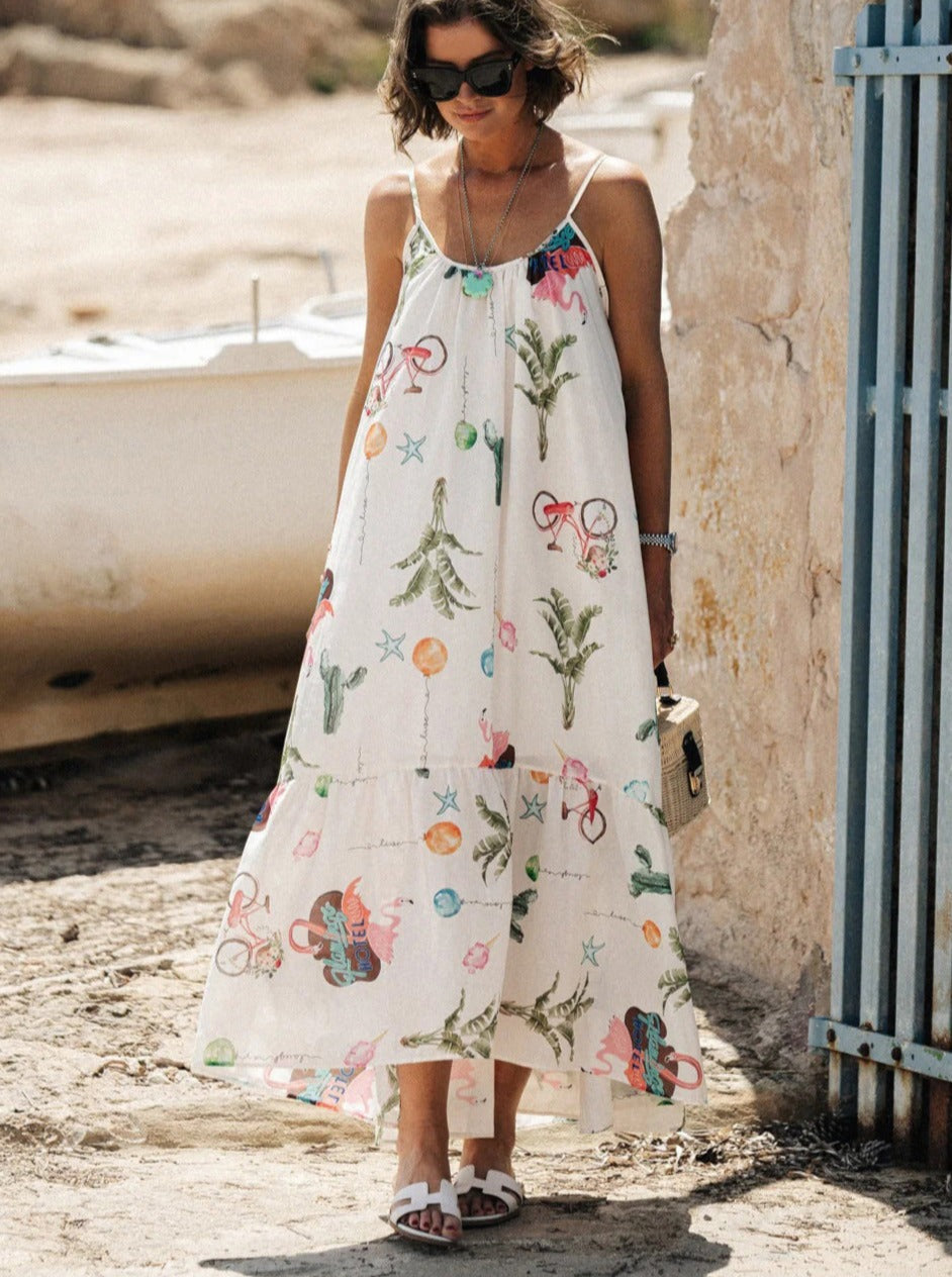 Casual Loose Printed Sundress