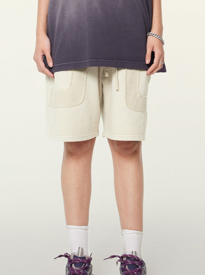 Beige retro street moderigtige shorts 