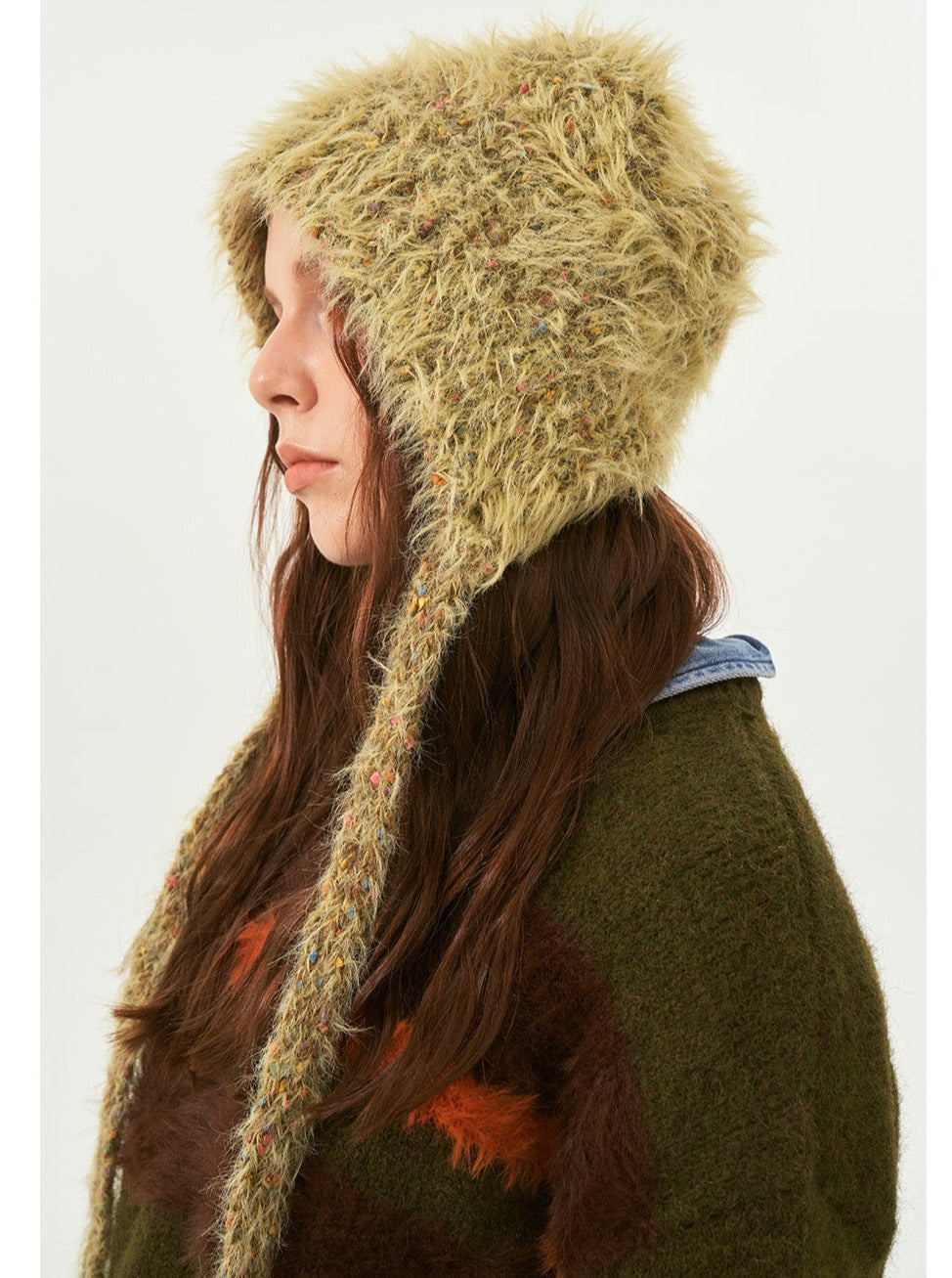 Green Warm Bear Winter Beanie Hat til kvinder 