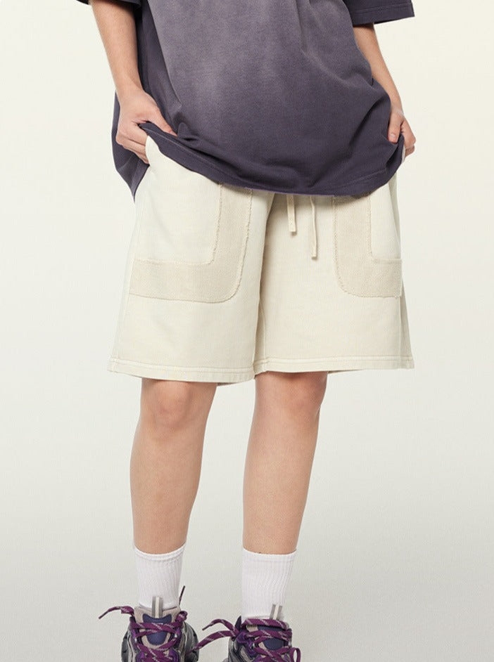 Beige retro street moderigtige shorts 