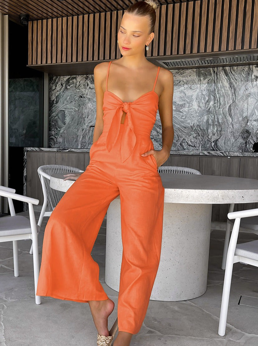 Sælges Farve Ribboned Jumpsuit 