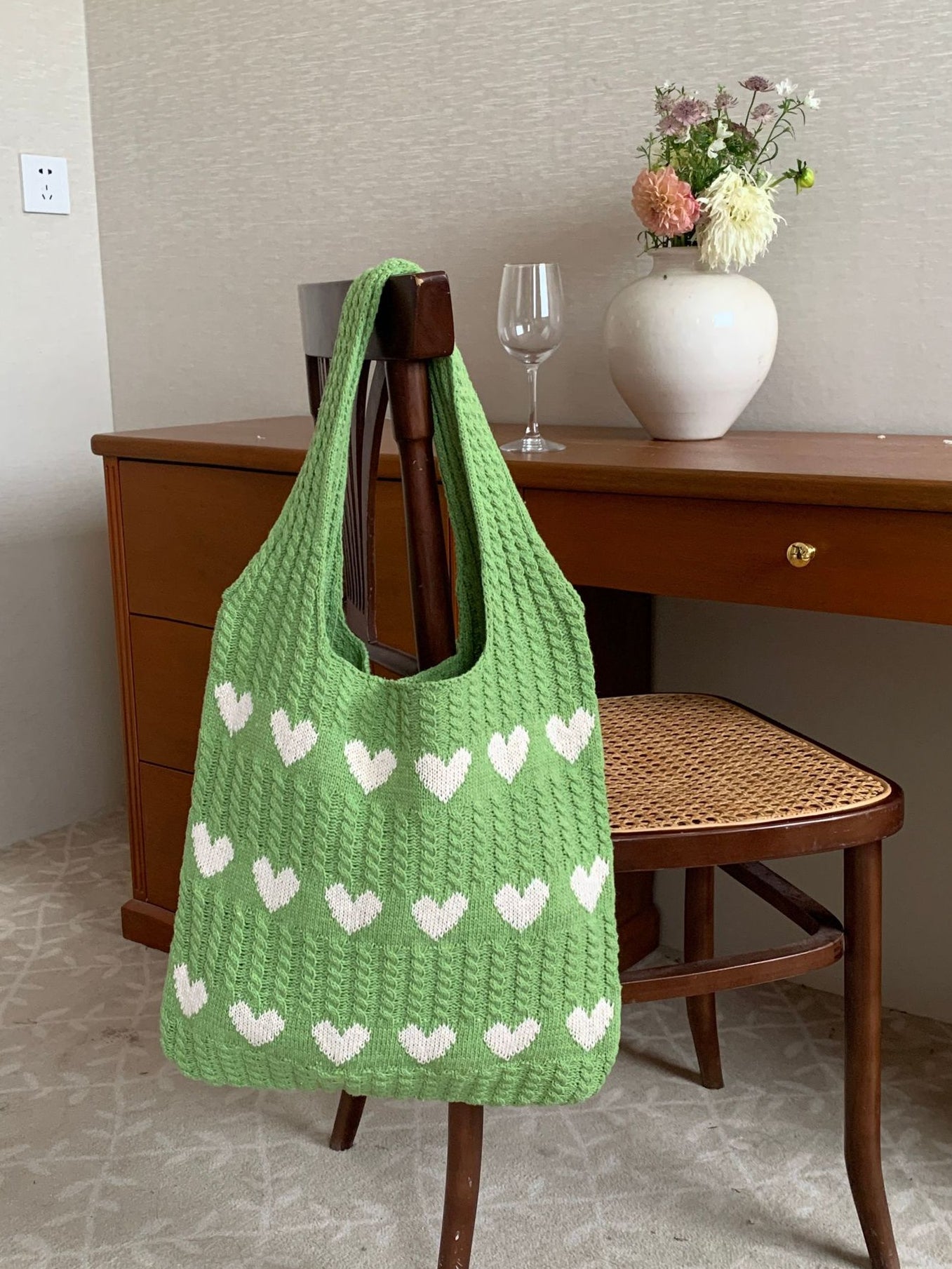 Cute Heart Tote Bag (Køb 1 Få 1 gratis)