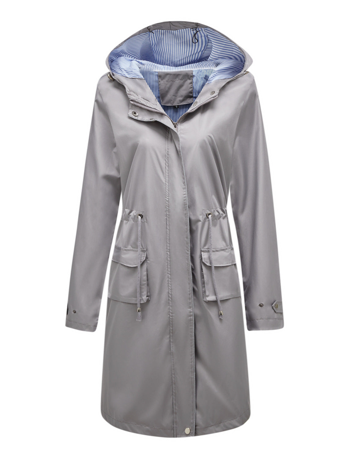 Lange Regenjacke Damen Mit Kapuze – Wetterfester Regenmantel Frühling Herbst